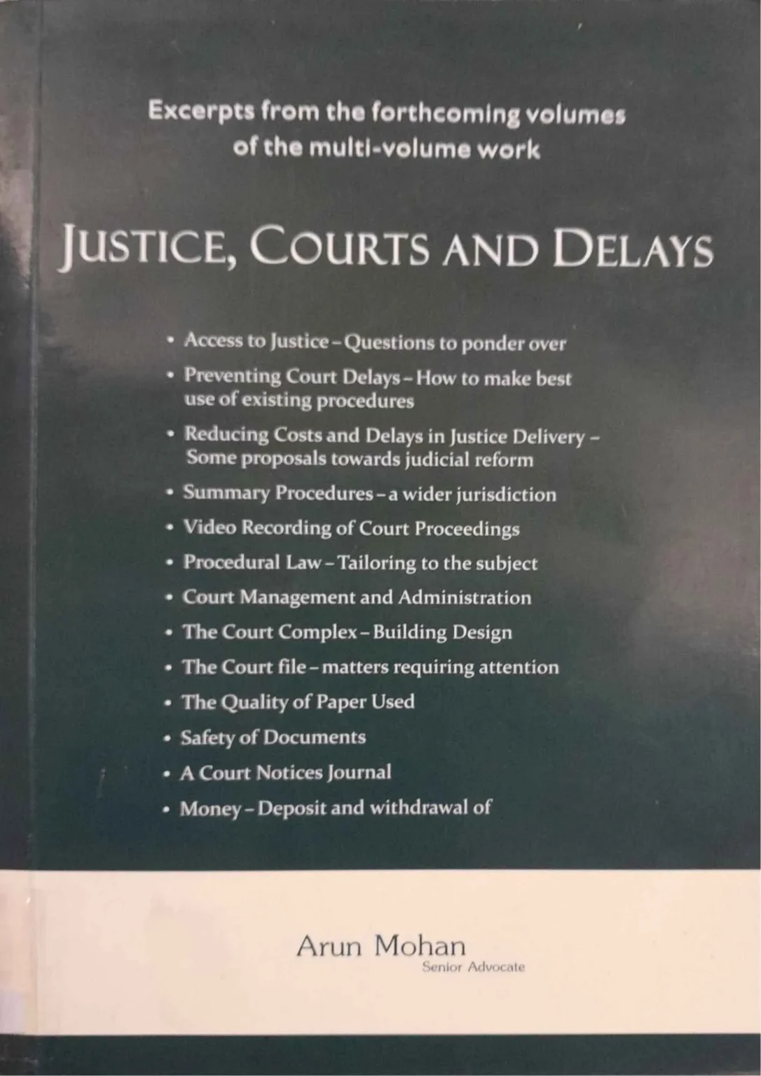 SamayYaan - Cultural Centre and Library Justice, Courts and Delays