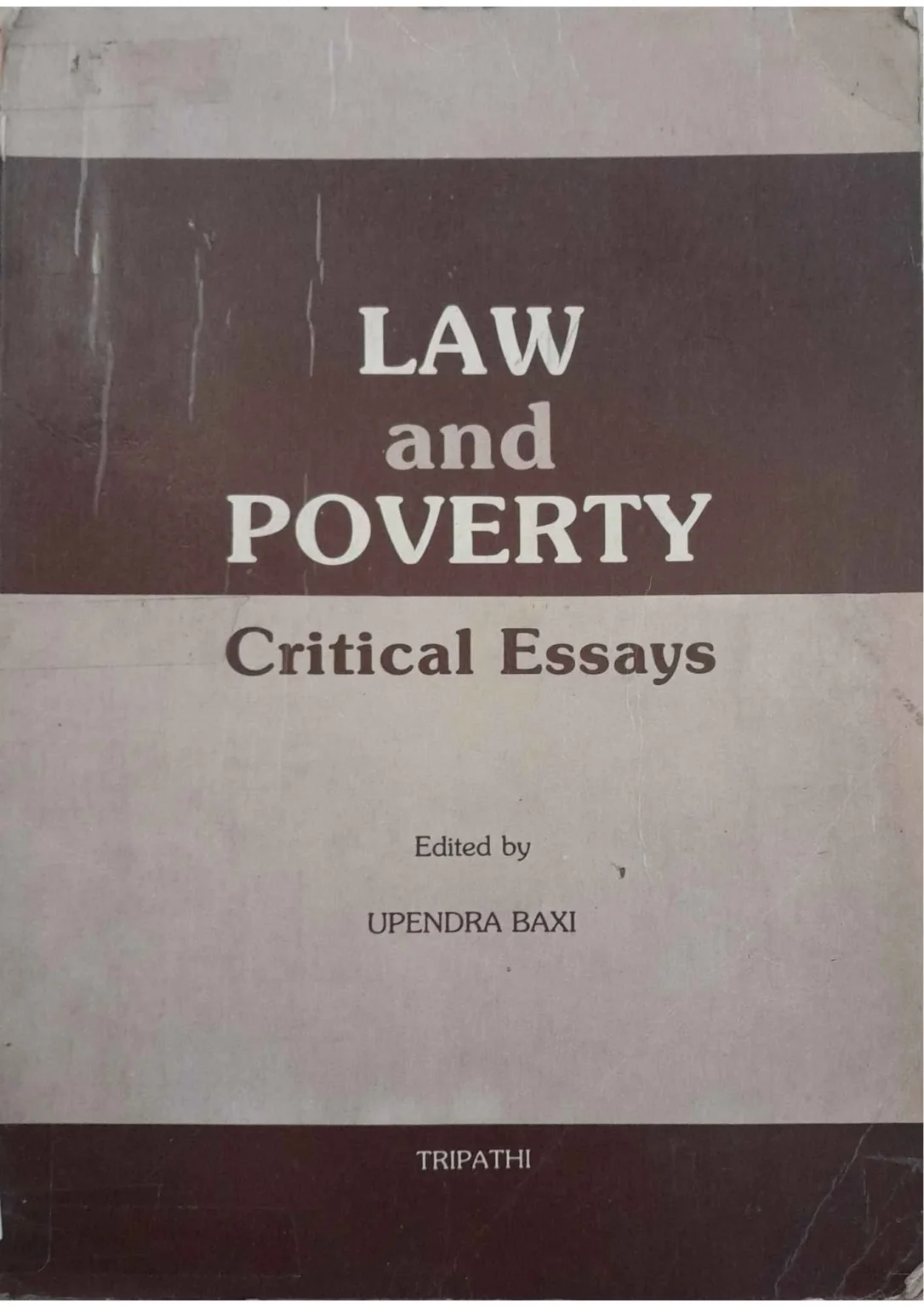 Law and Poverty: Critical Essays